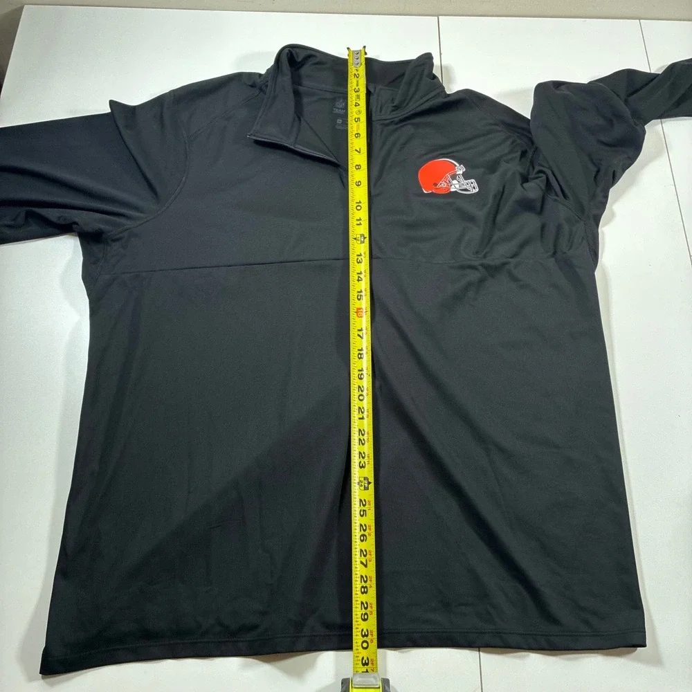 Cleveland Browns Nike Quarter Zip 2XL Black NFL Dri-FIT Lightweight Pullover